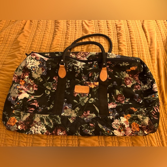 Vintage 90’s Floral Canvas Weekender Bag - Picture 4 of 9